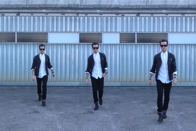 The Kooples Leather Jacket The Kooples Leather Boots D&G White Shirt Galliano Dark Denim Jeans Marc Jacobs Shades