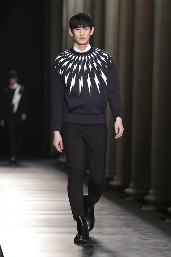 Neil Barrett Autumn Winter 14 runway