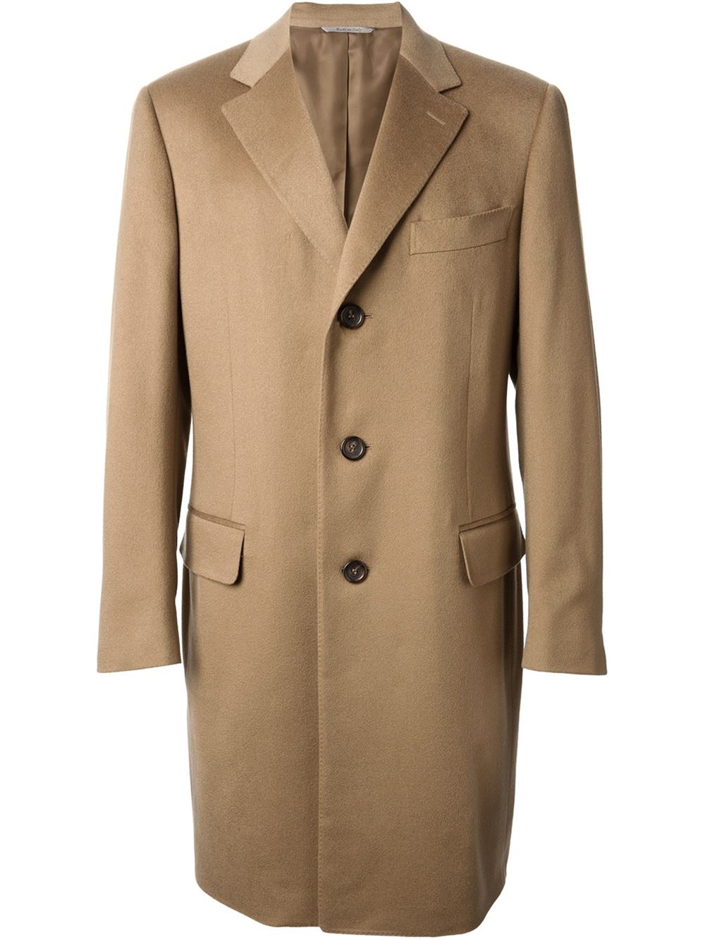 canali classic camel coat
