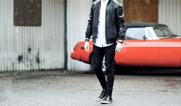infashionity menswear swiss fashion blog strellson brand leather jacket
