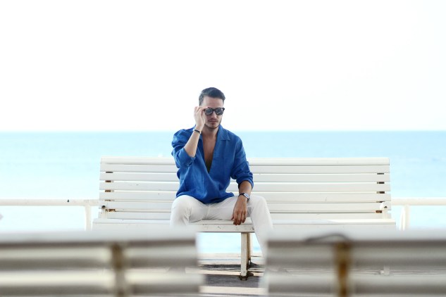 henri balit photography infashionity menswear platform mediterranean blue summer outfit men's look swiss fashion blog dior homme eyewear