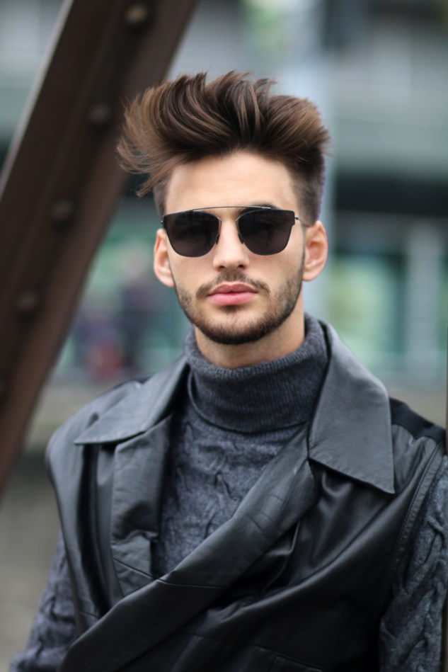 adrien guarino swiss model infashionity menswear platform fashion blog henri balit photography styling leather vest skinny jeans suede boots menswear look