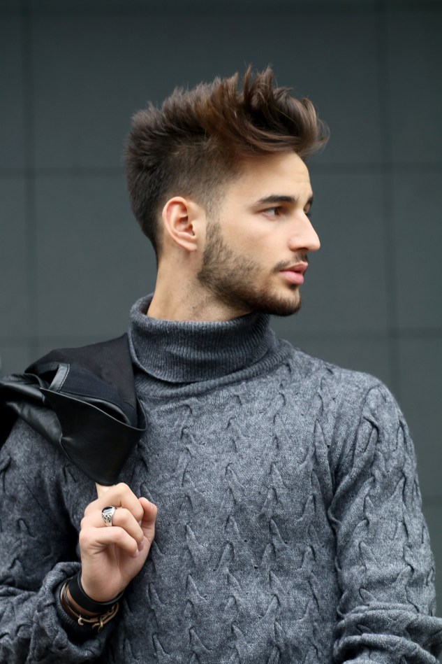 adrien guarino swiss model infashionity menswear platform fashion blog henri balit photography styling leather vest skinny jeans suede boots menswear look