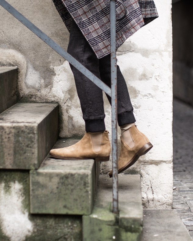 menswear fashion blog infashionity henri balit beige camel chelsea boots men's shoes