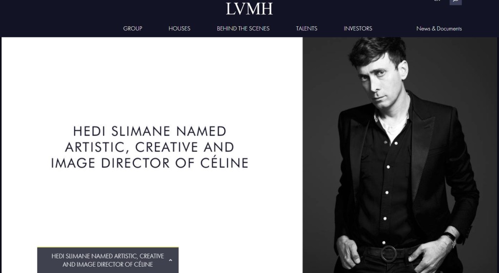 BREAKING: HEDI SLIMANE RETURNS TO FASHION AND LAUNCHES MENSWEAR AT&nbsp;CELINE