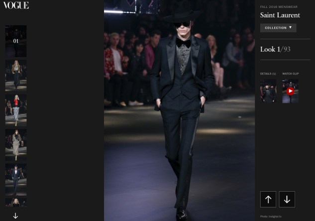 Saint Laurent Fall 2016 Menswear Collection - Vogue