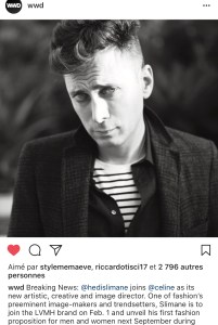 wwd hedi slimane news fashion celine menswear