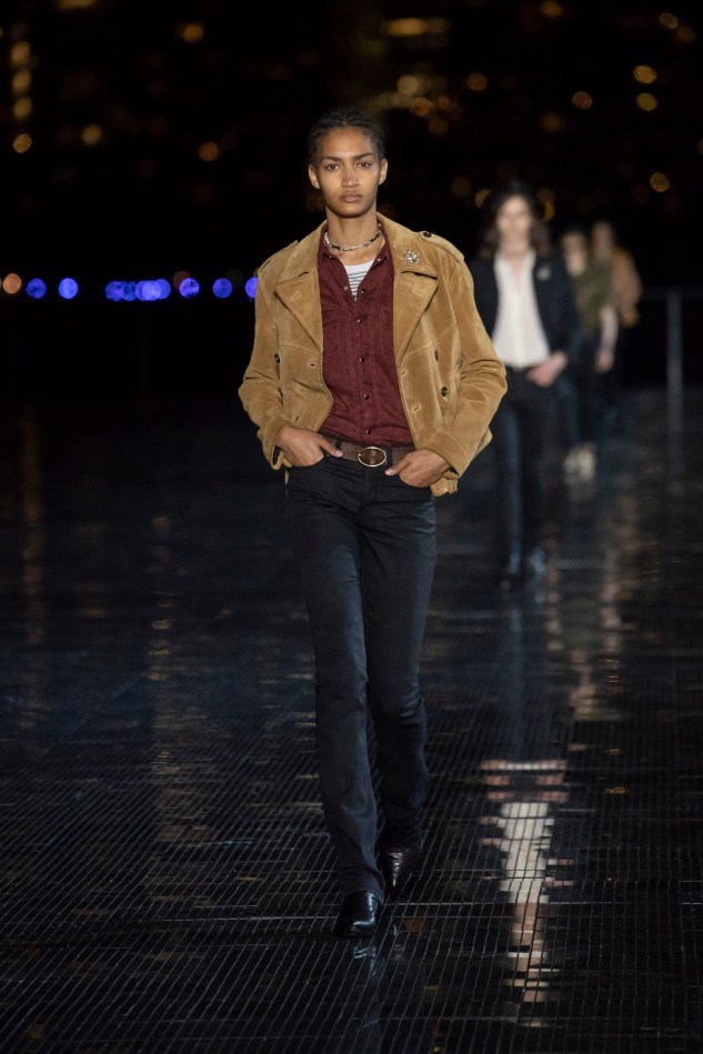 saint laurent menswear spring summer 19 collection anthon vacarello infashionity review suede jacket