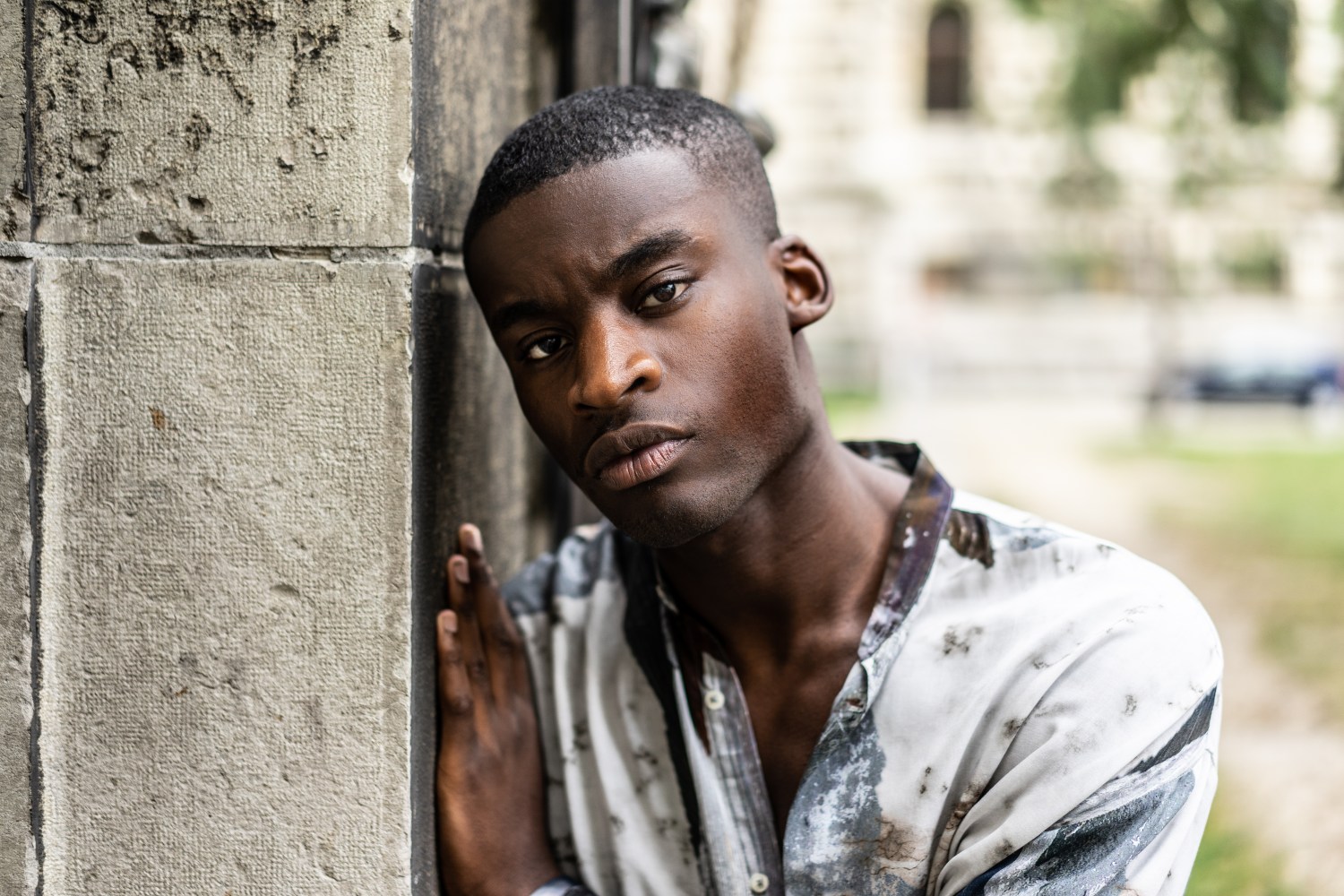 black male model portrait photography canon 85mm henri balit