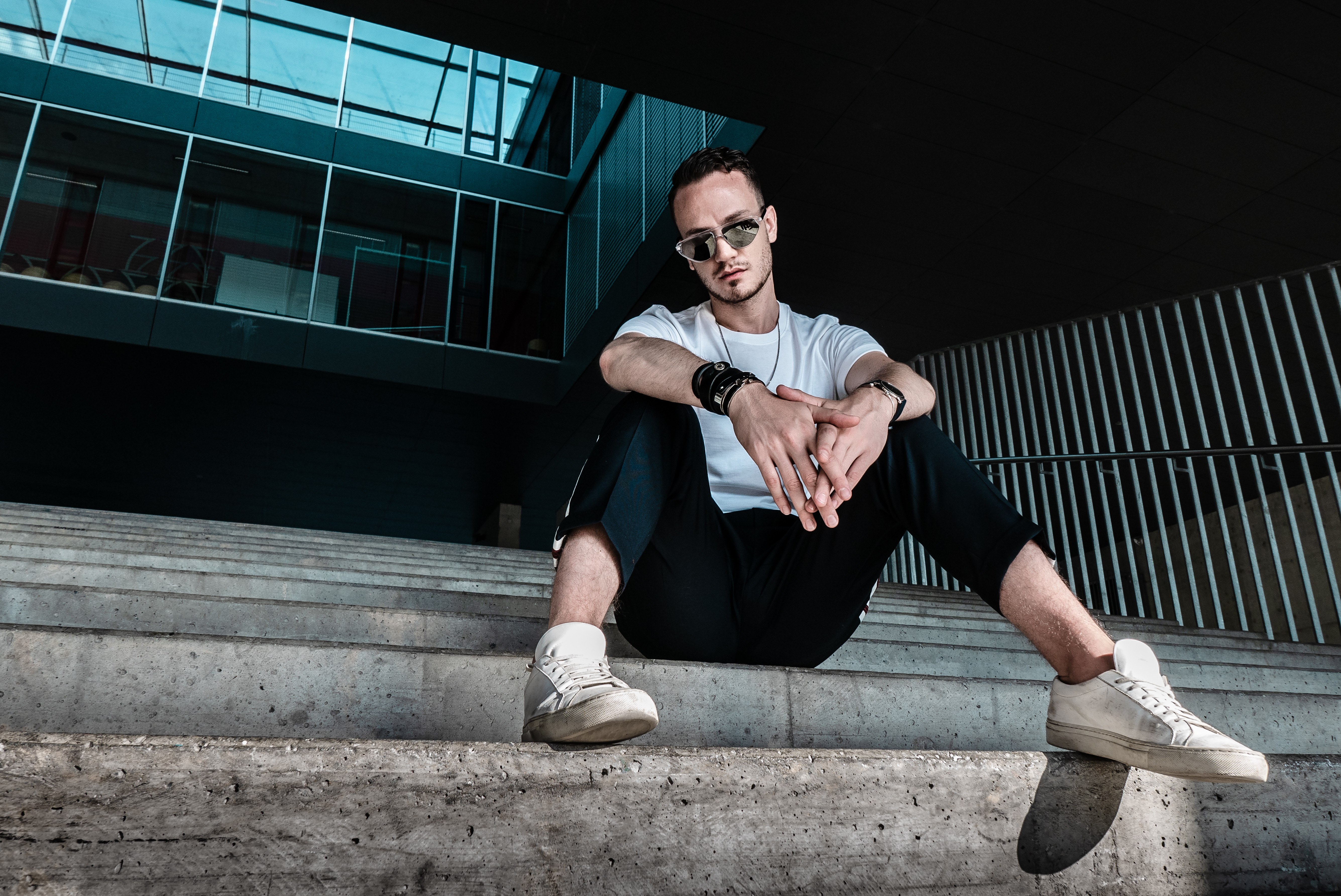 infashionity men's fashion blog dior black tie sunglasses the kooples modern edgy look