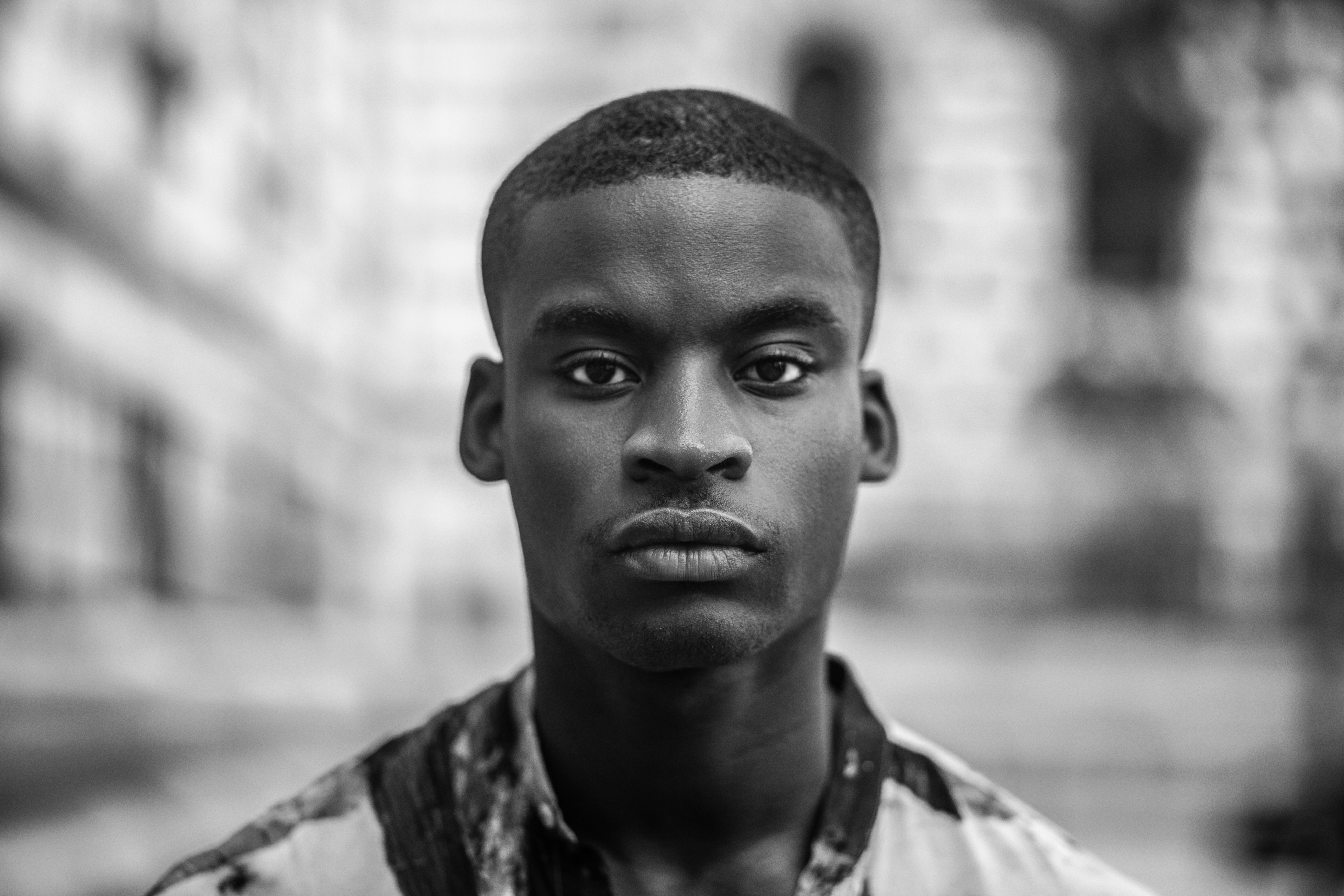 black male model portrait photography canon 85mm henri balit