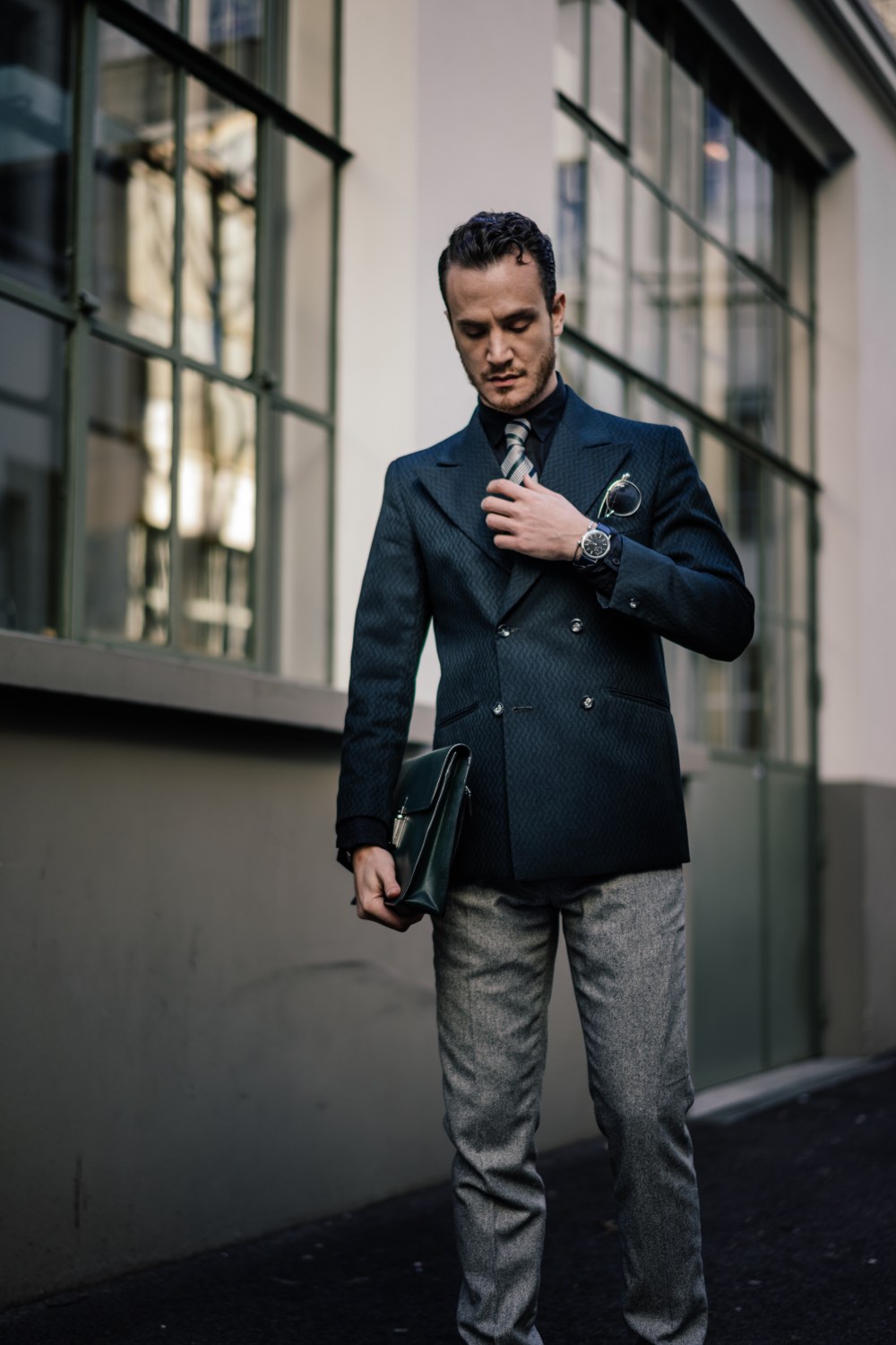 henri balit style blogger double breasted dapper